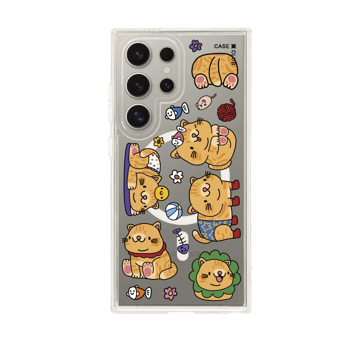 เคสใส samsung s24 ultra magsafe สติ๊กเกอร์น้องแมว